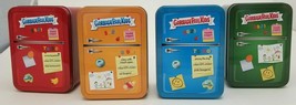 Set of 4 EMPTY Blaster Collector Fridge Tins Topps Garbage Pail Kids Food Fight - £10.99 GBP