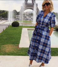 Zara Bloggers Favorite Plaid Dress Size Small - £50.31 GBP