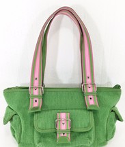 The Sak Kelly Green w Pink Accents Shoulder Bag Handbag Purse - £23.10 GBP