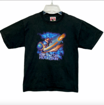 Vtg 90s Disney Mickey Mouse Space Mountain T Shirt Large Kids 14 16 90s USA Made - £101.53 GBP