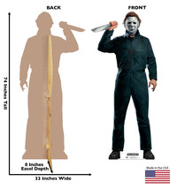 Michael Myers Lifesize Standup Standee Cardboard  CutOut Prop Horror Halloween - £39.52 GBP