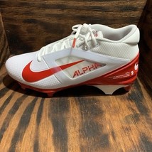 Nike Alpha Menace 4 Pro Football Cleats Men&#39;s Size 10 FD7037-102 Red Whi... - $108.90
