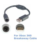 USB Breakaway Dongle Cable Cord Adapter For Xbox 360 PC Wired Controller... - £13.31 GBP