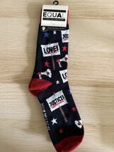 QUAL Stand For Something Socks Love Justice Crew | Inspirational New - $9.89