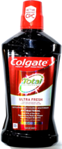Colgate Antiplaque Mouthwash Total Whole Mouth Health Ultra Fresh Peppermint - £17.27 GBP