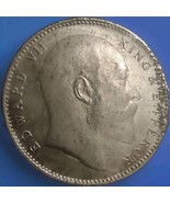 Vintage Old 1907 Silver Coin  King Edward VII British India 1 Rupee - $957.13 MXN