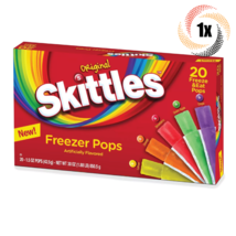 1x Pack Skittles Assorted Flavor Freezer Pops | 20 Pops Per Pack  | 1.5oz - £20.24 GBP