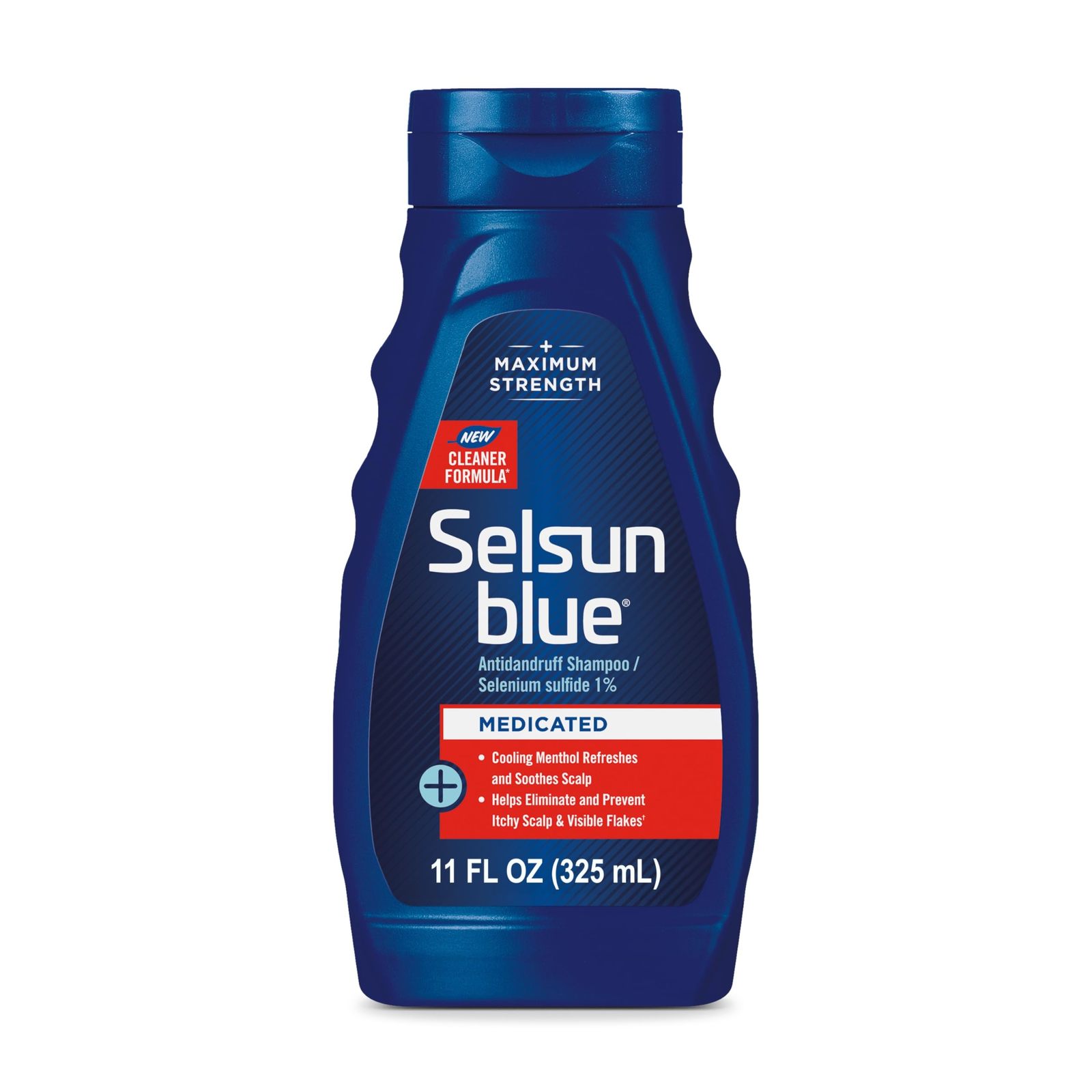 Selsun Blue Medicated Antidandruff Shampoo, Maximum Strength Scalp Treatment Wi