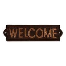 WELCOME CAST IRON SIGN - $500.97 MXN