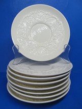 Wedgwood Etruria And Barlaston &quot;Patrician&quot; Set Of 8 Saucers Made In England  - £22.71 GBP