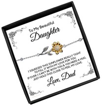 Daughter Gift From Dad, To My Beautiful Daughter Bracelet, - £114.53 GBP