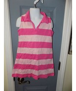Hanna Andersson Two Tone Pink Striped Sleeveless Polo Dress Size 100 Gir... - £16.19 GBP