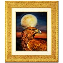 Martin Katon-&quot;Golden Eagle Moon&quot;-ORIG OIL Painting/Canvas/Hand Signed/Framed/COA - £590.48 GBP