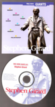 Stephen Girard bio CD - $18.00