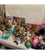 Large lot of TY Beanie Babies, USA, Lefty, Righty, McDonalds Mini Unopen... - £233.54 GBP