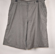 Oneill Grey Pinstripe Flat Front Men&#39;s Shorts 30 - £15.53 GBP