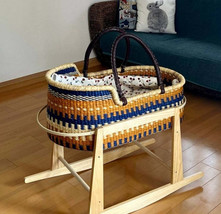Moses Basket for Baby, Baby Bassinet, Baby Shower Gift Basket, Baby Bed - $150.00