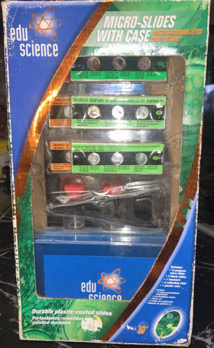 Edu Science Micro-Slides with Case #37537 STEM Kids Science Learning - $7.80