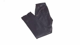 S5A Saks Fifth Avenue womens HOT soft Black LEATHER Pants size 6 Eyelet ... - £47.24 GBP