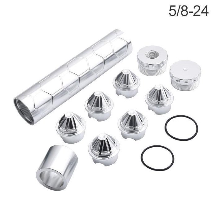 5/8''-24 Fuel Filter for NAPA 4003 WIX 24003 Silver, 12 Pcs, 6.8" L, 1.4" OD,