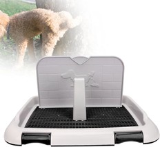 Dog Potty Tray, Plastic Puppy Training Toilet With Tray For Indoor Or Porch, Rem - £31.89 GBP