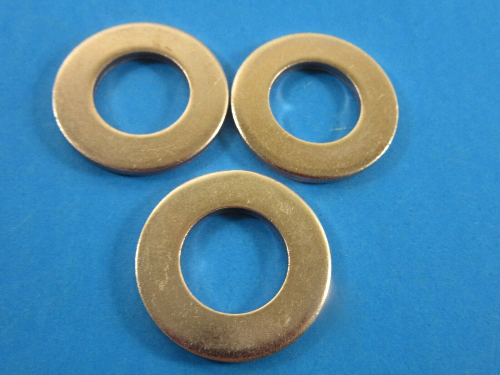 (3)  BRASS #12 Washer for Hobart Meat Grinder  Auger 4212 4812 8412 8812... - $14.65