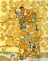 The Fulfillment Canvas, Gustav Klimt Reproduction Print, Stretched - £46.99 GBP