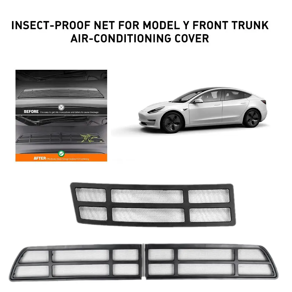 Take cabin debris filter inner protection cover car accessories for tesla 2022 2023 car thumb200