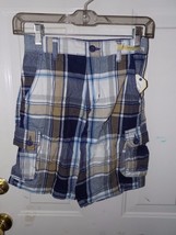 Faded Glory Multi-Color Plaid W/Adjustable Waist Shorts Size 10 Boy&#39;s NEW - $18.50