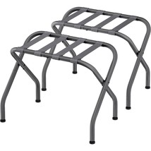Set of 2 - Sturdy Grey Metal Folding Luggage Rack - $139.99