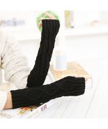 Gloves Arm Fingerless Warmers Warmer Cuffs Winter Stylish Mittens Hand W... - £4.20 GBP+