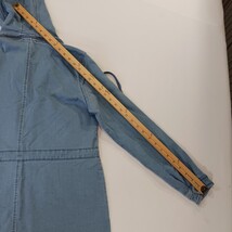 Yest Women's Front Button Blue Denim Removable Hoodie Coat Jacket Pockets Size 8 image 8