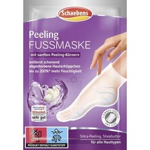 Schaebens peeling foot mask with niacinamide &amp; shea butter FREE SHIPPING - £7.62 GBP
