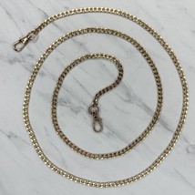 Gold Tone Skinny Flat Chain Link Purse Handbag Bag Replacement Strap - £13.13 GBP