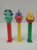 Vintage Lot of 3 Dragon Head 5&quot; Tall Pez Dispensers Different Dragon Heads - £9.92 GBP