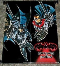 Vintage 1997 Batman Robin movie 22x17 DC Comics promo poster 1:Clooney/O&#39;Donnell - £19.91 GBP