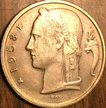 1958 Belgium 5 Francs Coin - £1.29 GBP