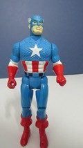 1990 Toy Biz Marvel Super Heroes Captain America Action Figure 5&quot; - £7.90 GBP