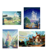 4 Sets DISNEY PRINCESS CASTLE Cross Stitch Pattern Patterns - $12.95