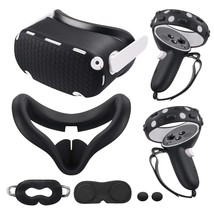 Compatible With Oculus Quest 2 Accessories, Silicone Face Cover, Vr Shel... - £40.78 GBP