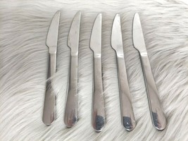 IKEA Stainless Steel Butter Knives Knife Rounded Handle 7 1/4&quot; Long Lot of 5 - £9.28 GBP