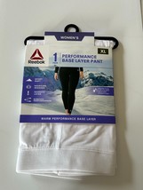 Reebok Women&#39;s Warm Performance Base Layer Pants Size XL X-Large White B... - $10.76 CAD
