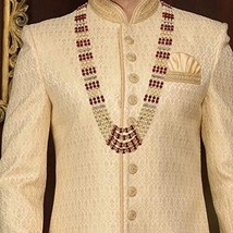Kundan Dulha Layered Pearl Maharaja Haar Groom Necklace Set Multi Strand... - $40.78