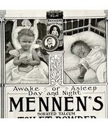 1906 Mennen Talcum Toilet Powder Advertisement Bathroom Vanity Ephemera ... - $28.01 CAD
