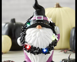 NEW Light Up Ceramic COLOR CHANGING Halloween Gnome - $28.99