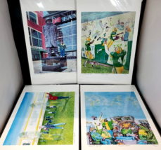 Set of 4 David R. Hipwell Signed Numbered Matted Prints, Green Bay Packers #2 - £39.10 GBP