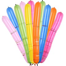 Rocket Balloons Assorted Colors 135Pcs - Flying Magic Long Balloons Wtih Whistli - £15.79 GBP