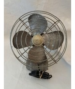 1950 8 Inch Manning Bowman Silver 085002 Table Desk Fan WORKING - $32.71