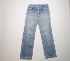 Vintage 70s Streetwear Mens 32x34 Distressed Wide Leg Flared Denim Jeans... - $44.50