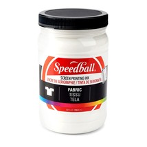 Fabric Screen Printing Ink, 32-Ounce, White - £49.53 GBP